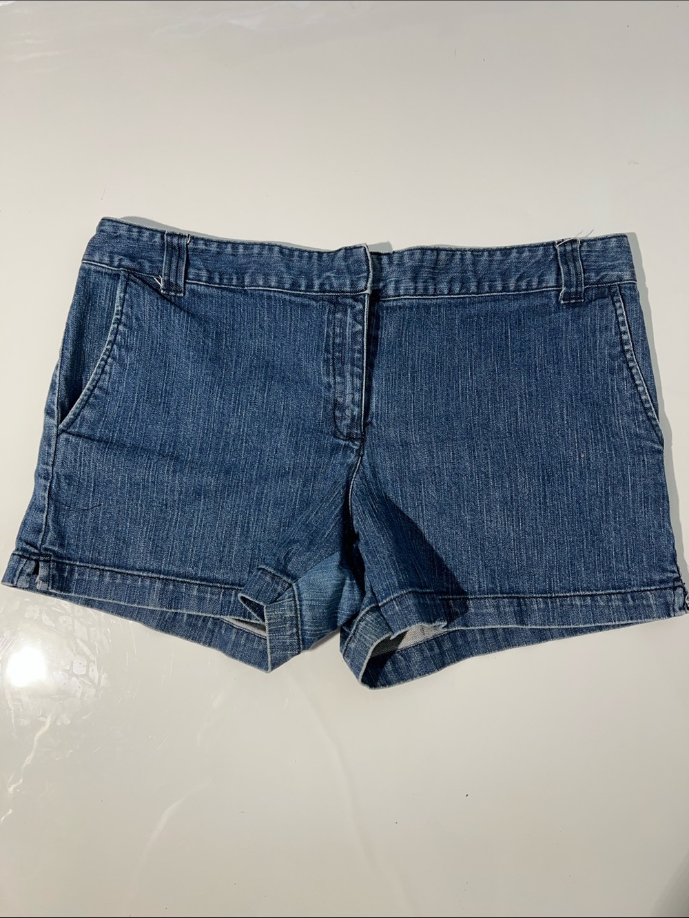New York & Company Women's Dark Blue Denim Shorts